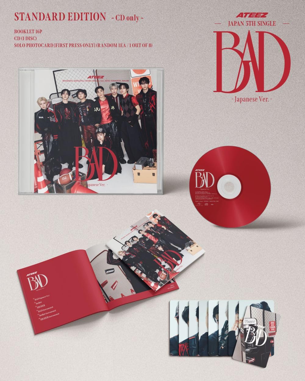 ATEEZ – BAD (Japanese Ver.) (2026 CD, UMCK-5804, Universal Music)