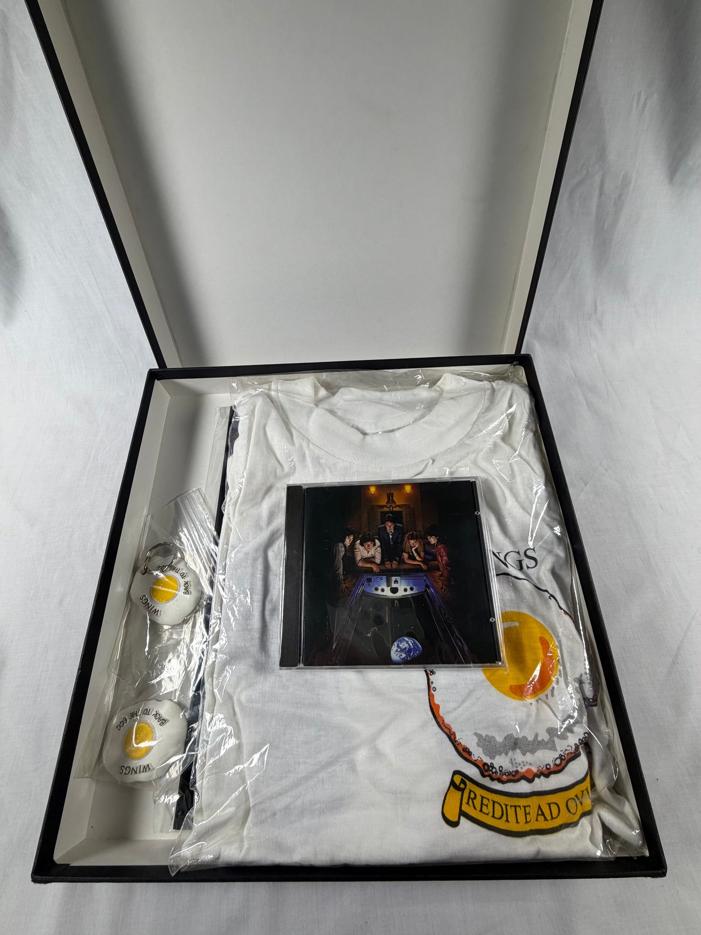 Paul McCartney & Wings Back To The Egg Promo CD Box Set Nimbus XL T-Shirt UK Promotional