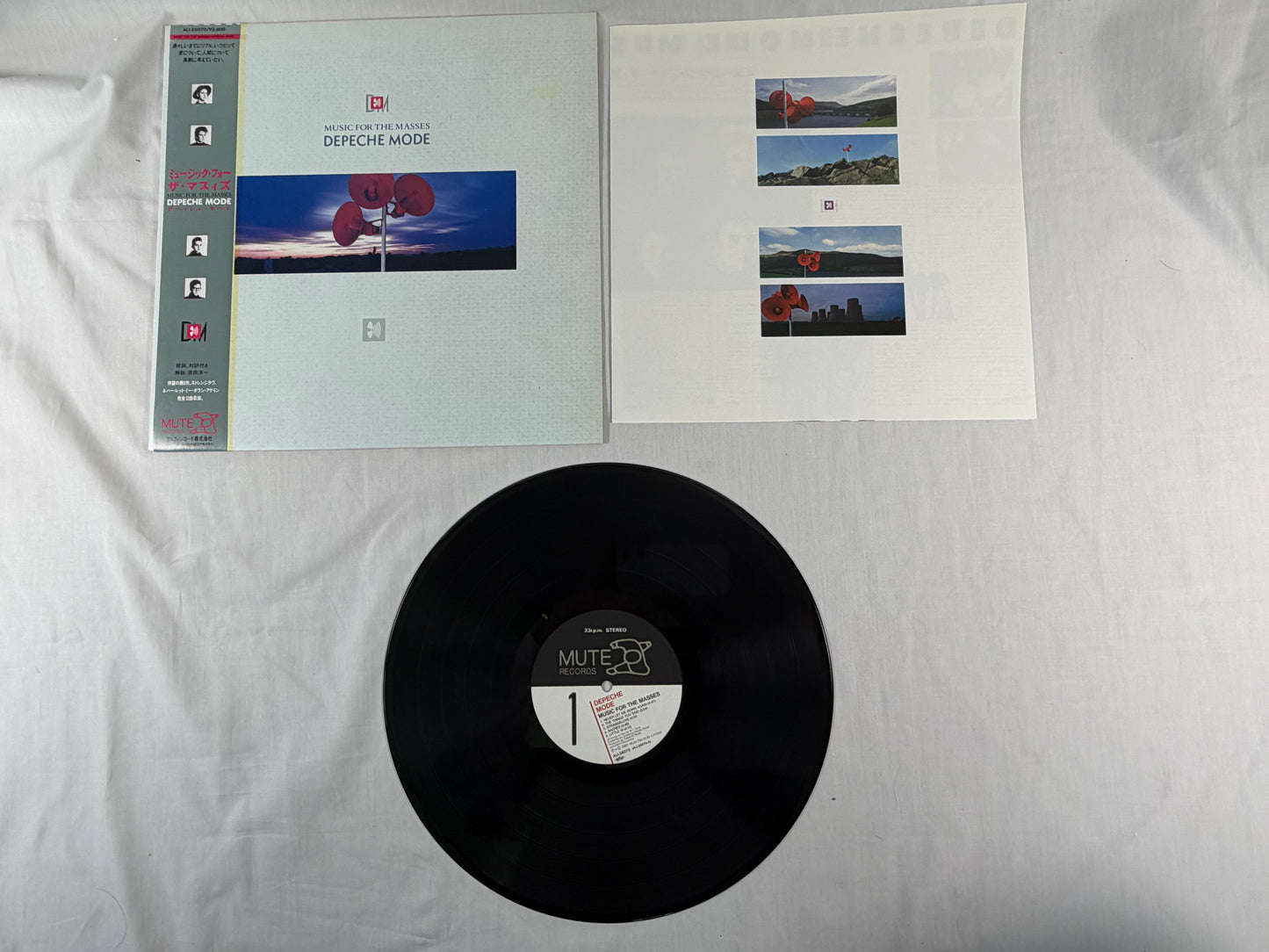 Depeche Mode Music For The Masses LP Vinyl Record 1987 Japan Press ALI-28070 w/ OBI & Insert