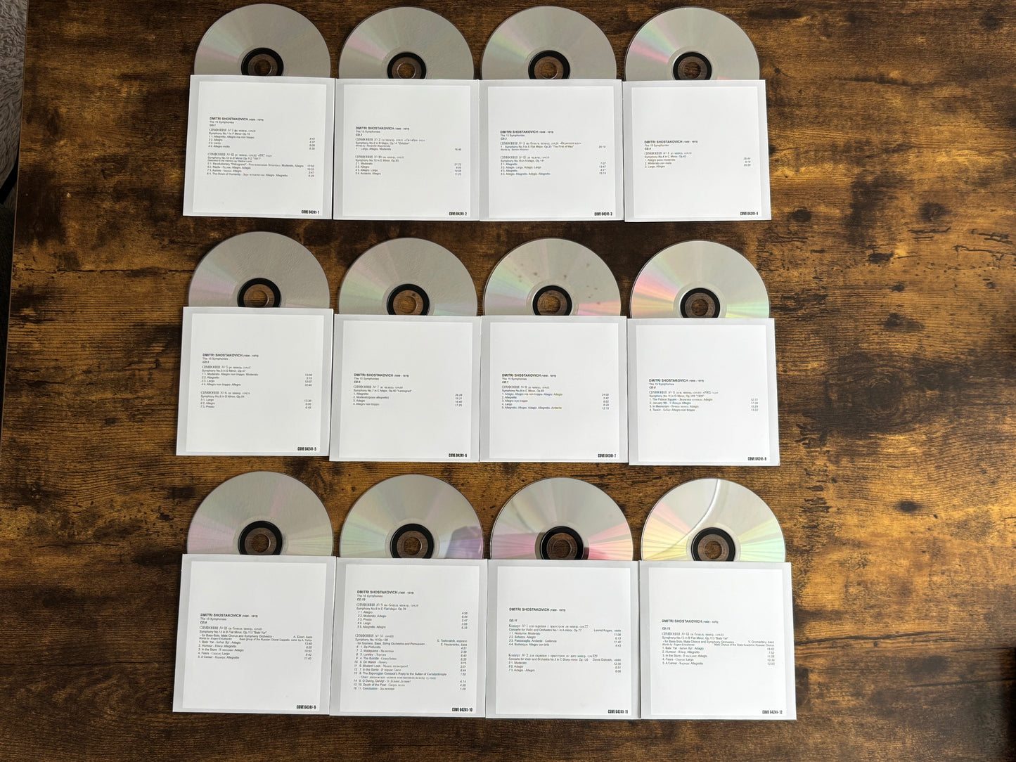 K.Kondrashin D.Shostakovich The Complete Symphonies 12 CD Box Set CDVE 04241