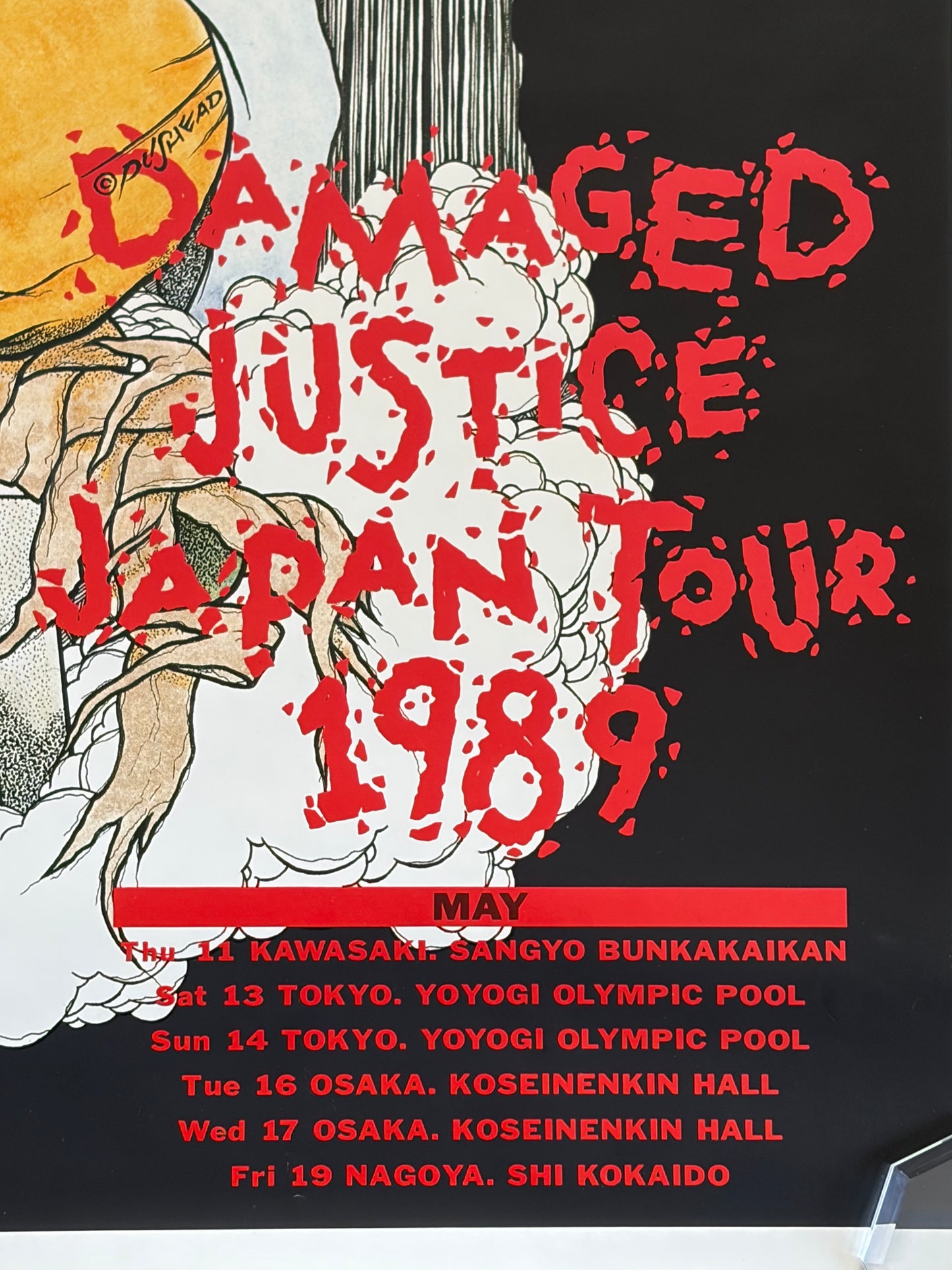 Metallica – Damaged Justice Japan Tour 1989 (Pushead, Promo Poster, CBS Sony)