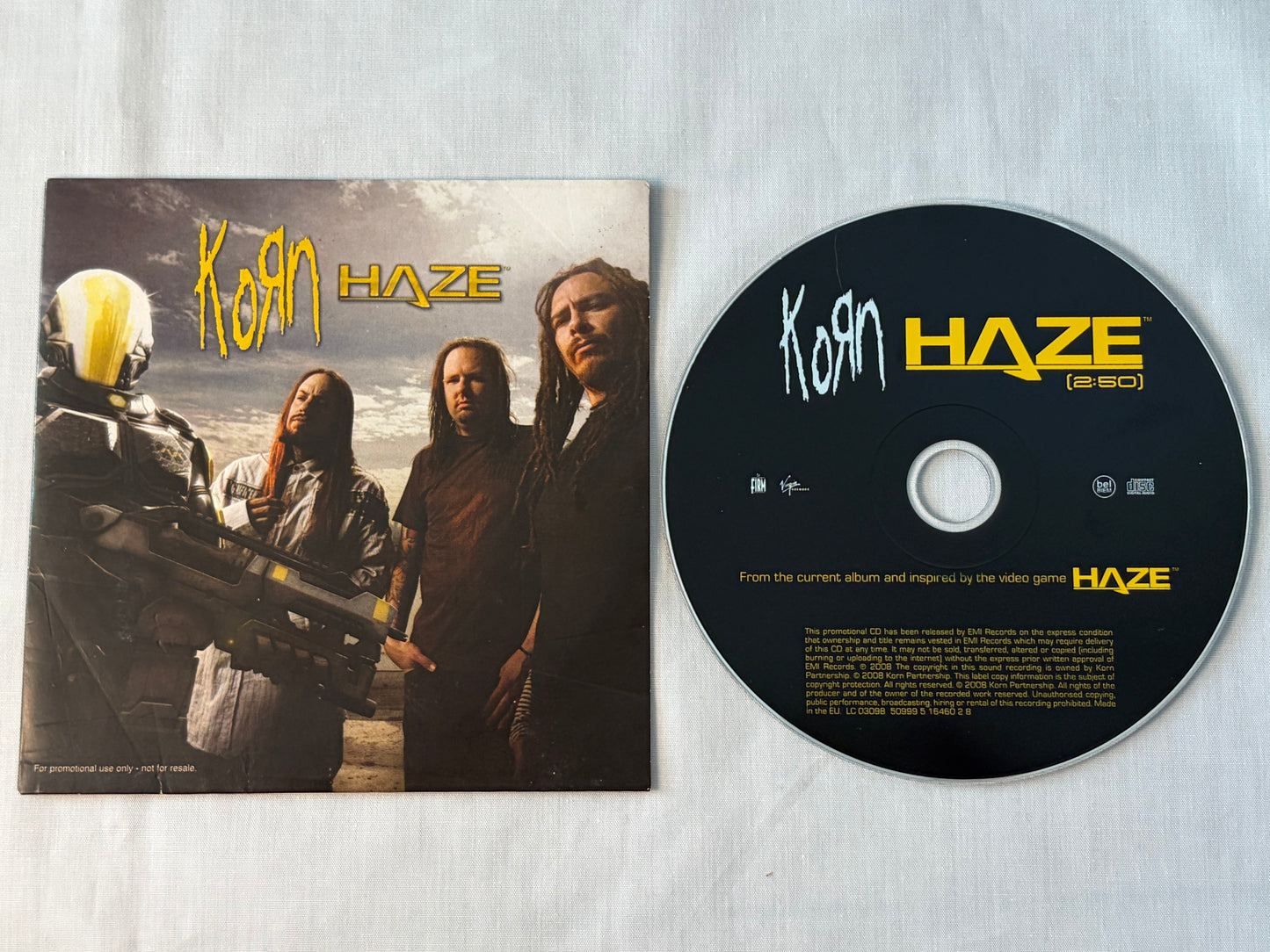 Korn Haze 2008 Promo CD Single Virgin EMI Video Game Song Official Promotional Release