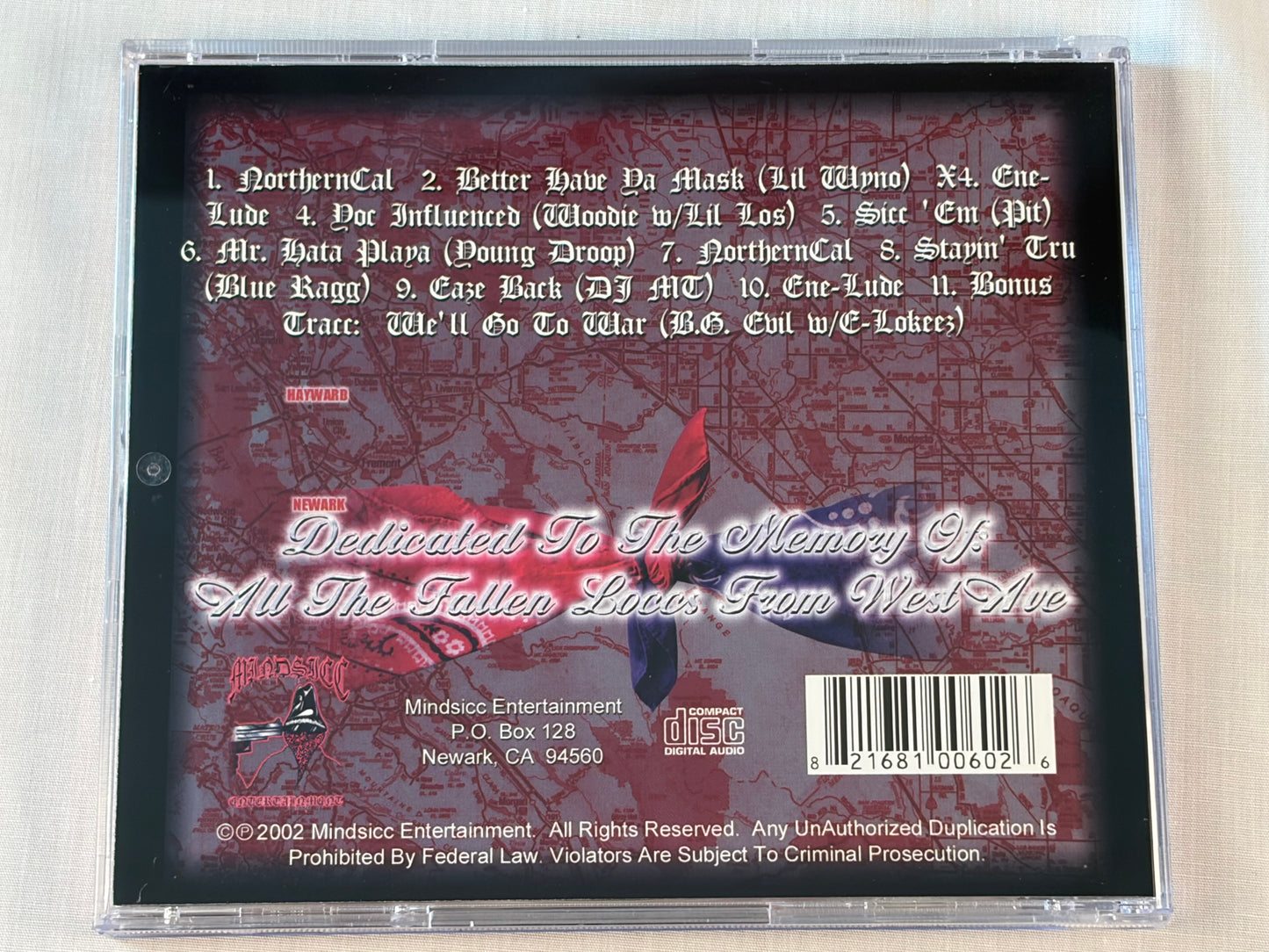 Northern Cal Vol.2 Various Artists Woodie Young Droop Mindsicc 2002 Original Rap CD Bay Area G Rap