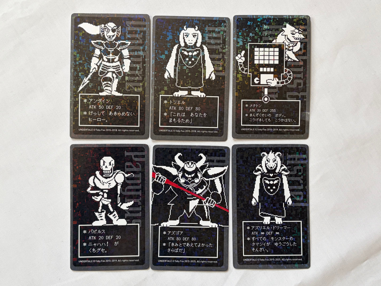 UNDERTALE Music Engine CD Vol.1-6 Complete Set Official Soundtrack with 6 Bonus Hologram Cards