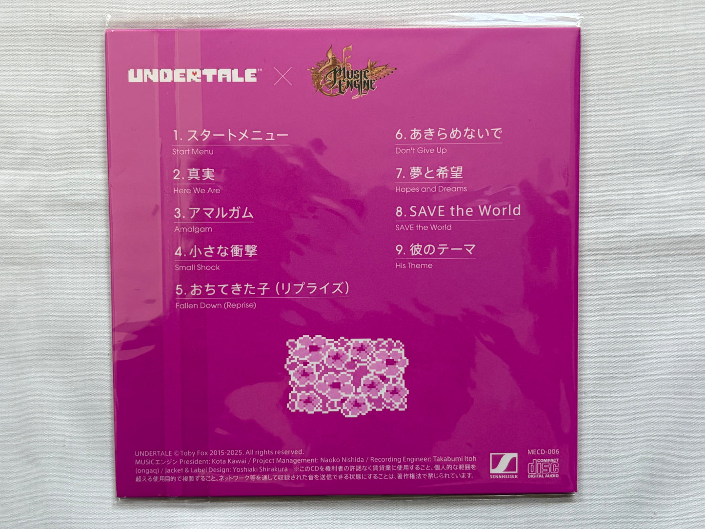 UNDERTALE Music Engine CD Vol.1-6 Complete Set Official Soundtrack with 6 Bonus Hologram Cards