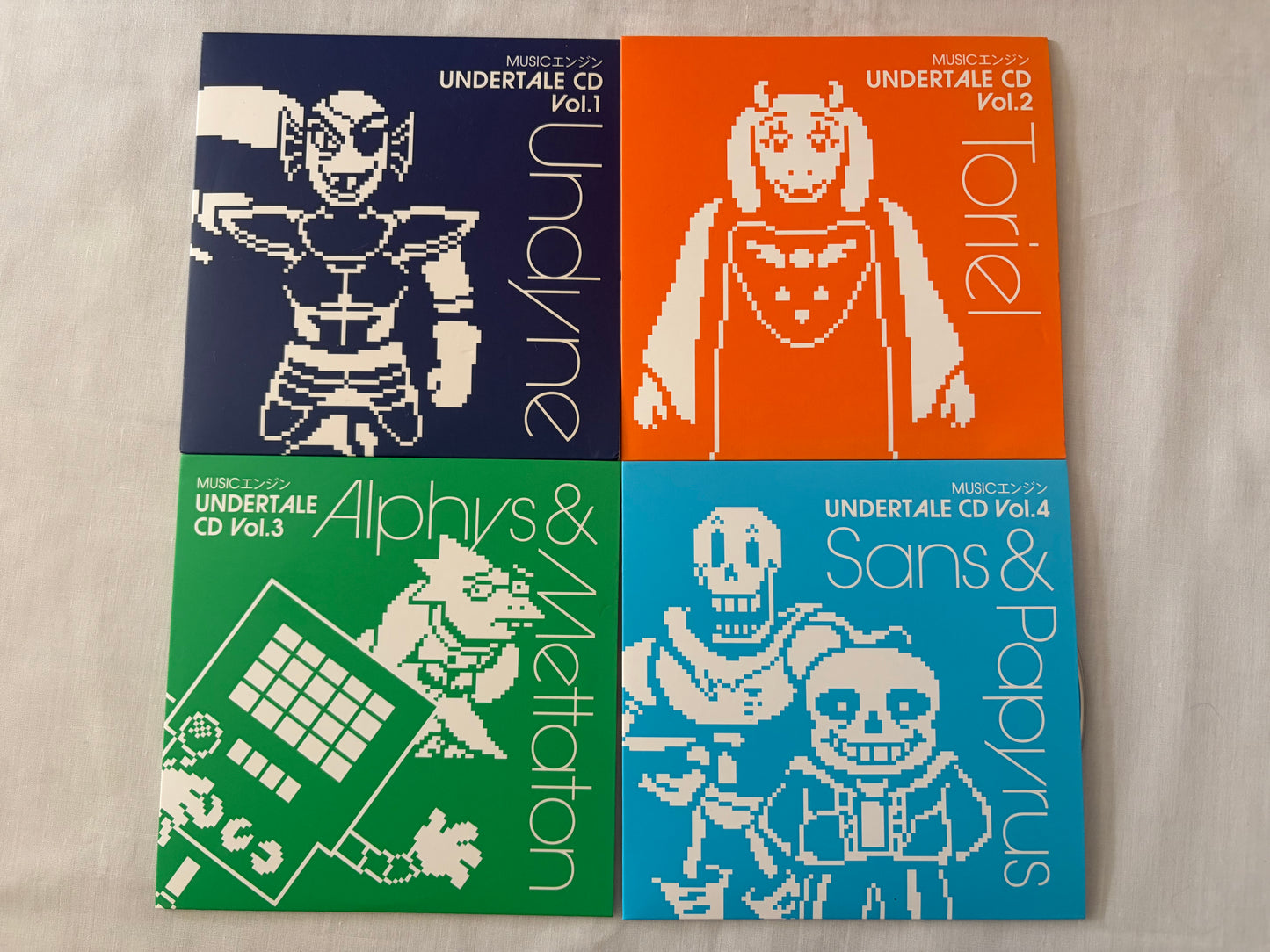 UNDERTALE Music Engine CD Vol.1-4 Complete Set Official Video Game Soundtrack