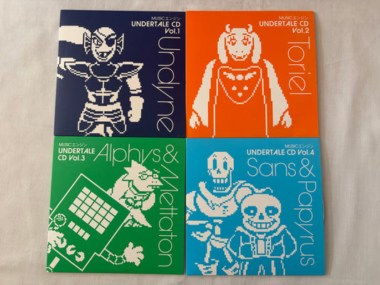UNDERTALE Music Engine CD Vol.1-4 Complete Set Official Video Game Soundtrack