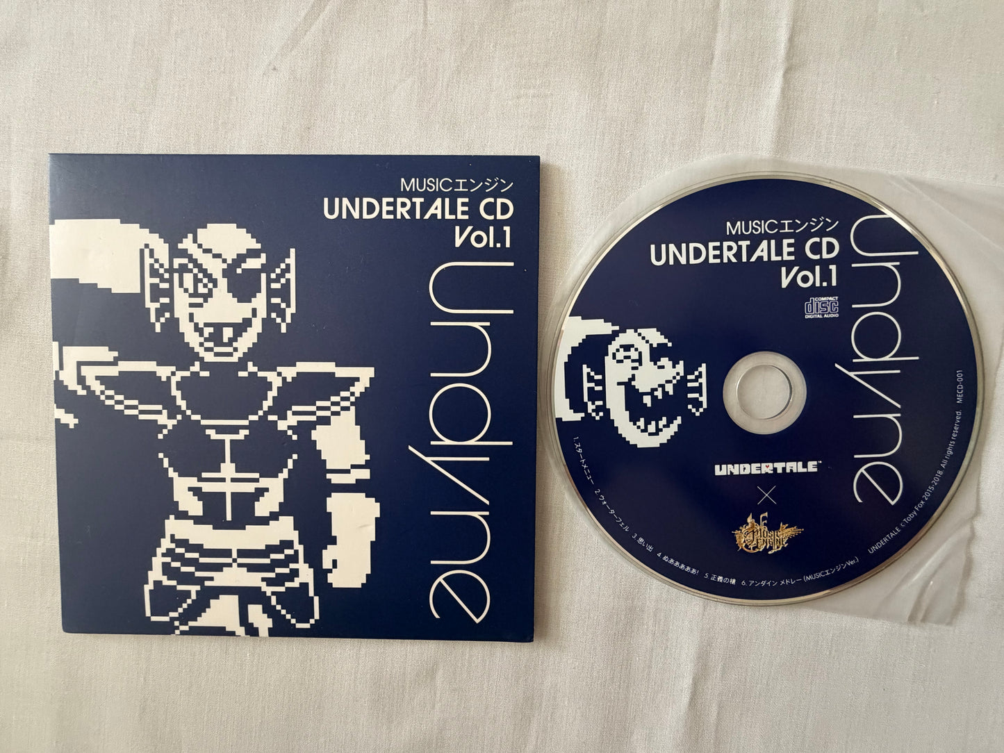 UNDERTALE Music Engine CD Vol.1-5 Complete Set Official Video Game Soundtrack