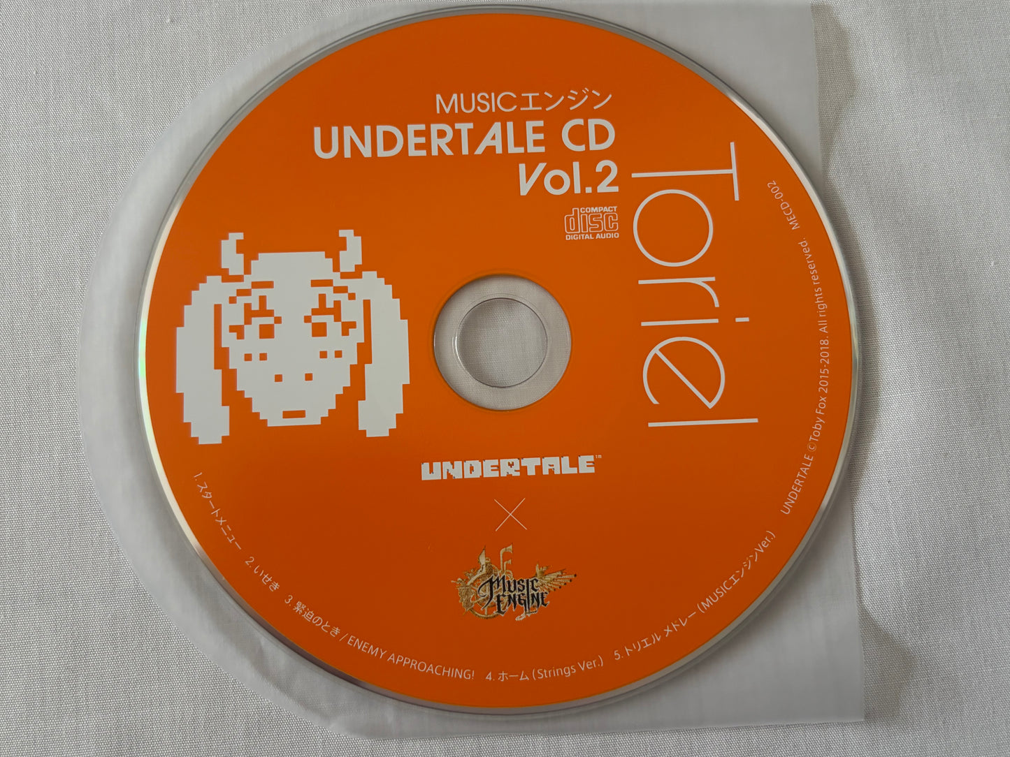 UNDERTALE Music Engine CD Vol.1-4 Complete Set Official Video Game Soundtrack