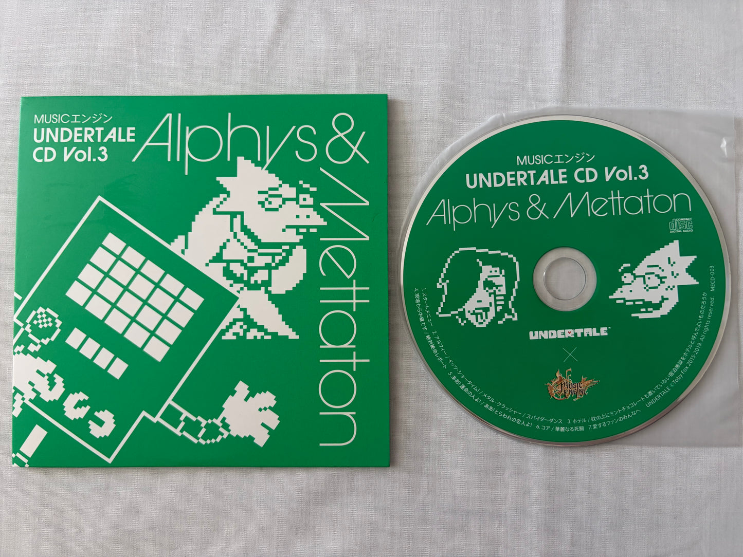 UNDERTALE Music Engine CD Vol.1-4 Complete Set Official Video Game Soundtrack