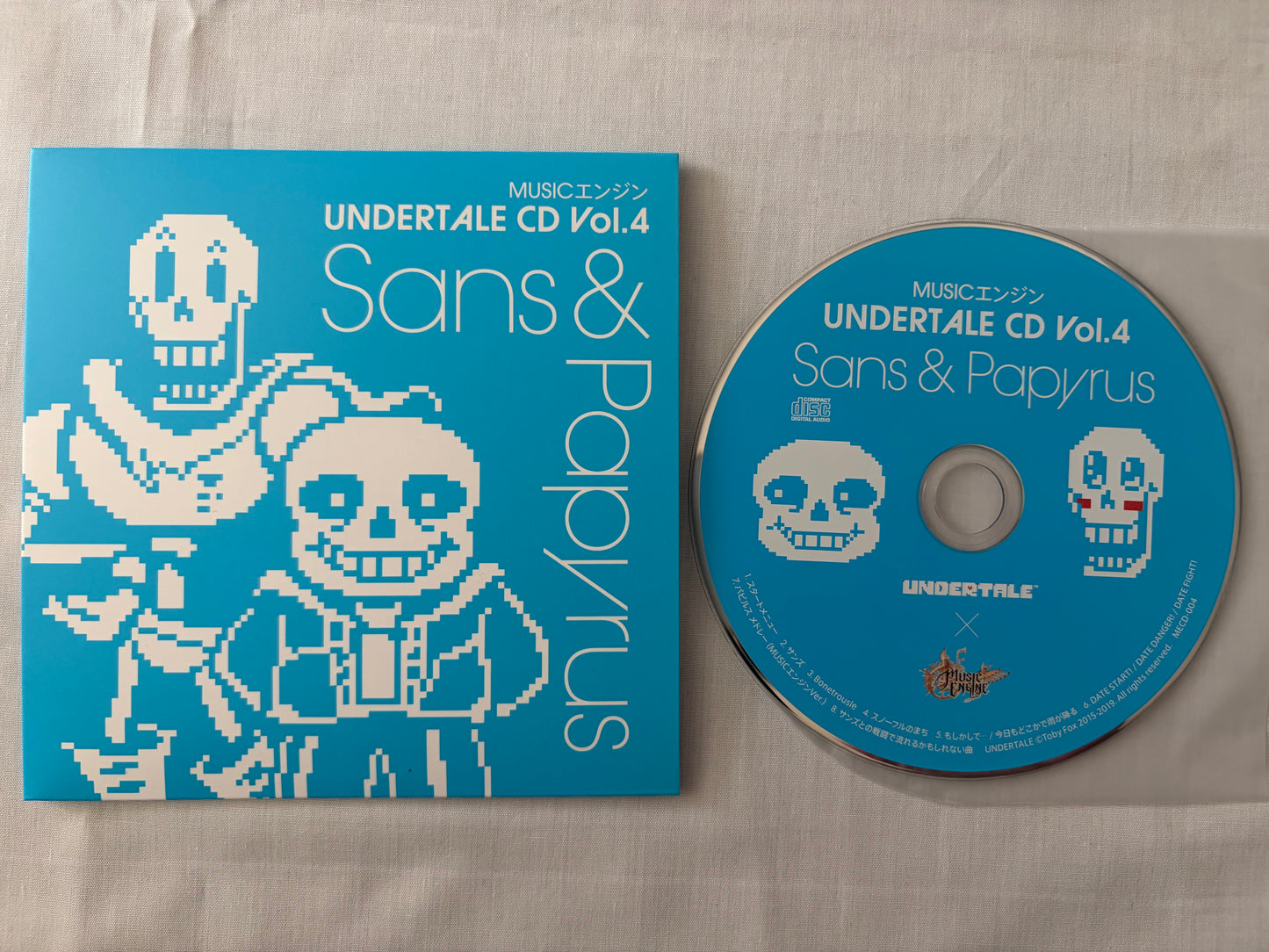 UNDERTALE Music Engine CD Vol.1-5 Complete Set Official Video Game Soundtrack