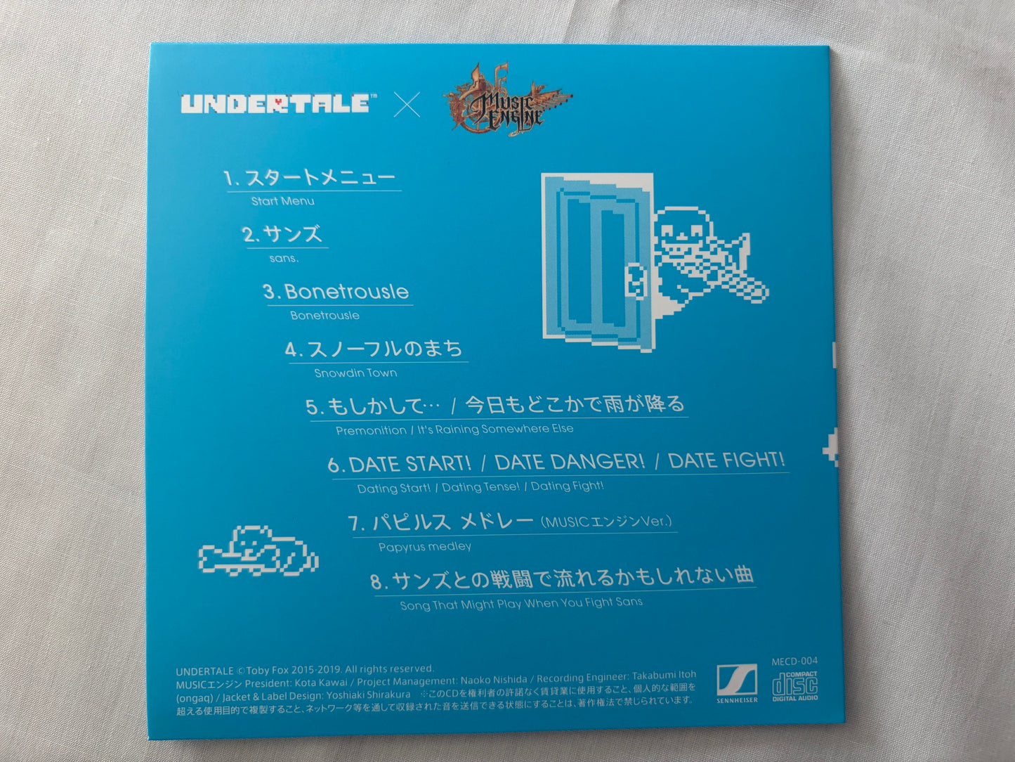 UNDERTALE Music Engine CD Vol.1-5 Complete Set Official Video Game Soundtrack