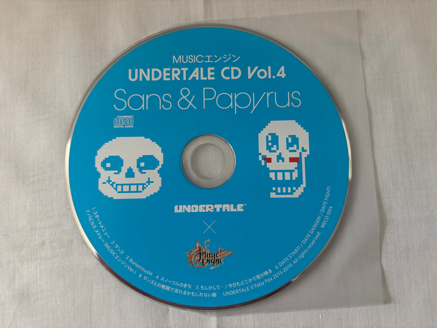 UNDERTALE Music Engine CD Vol.1-4 Complete Set Official Video Game Soundtrack