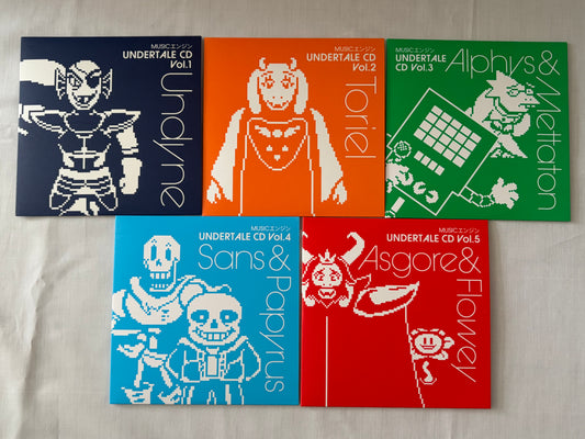 UNDERTALE Music Engine CD Vol.1-5 Complete Set Official Video Game Soundtrack