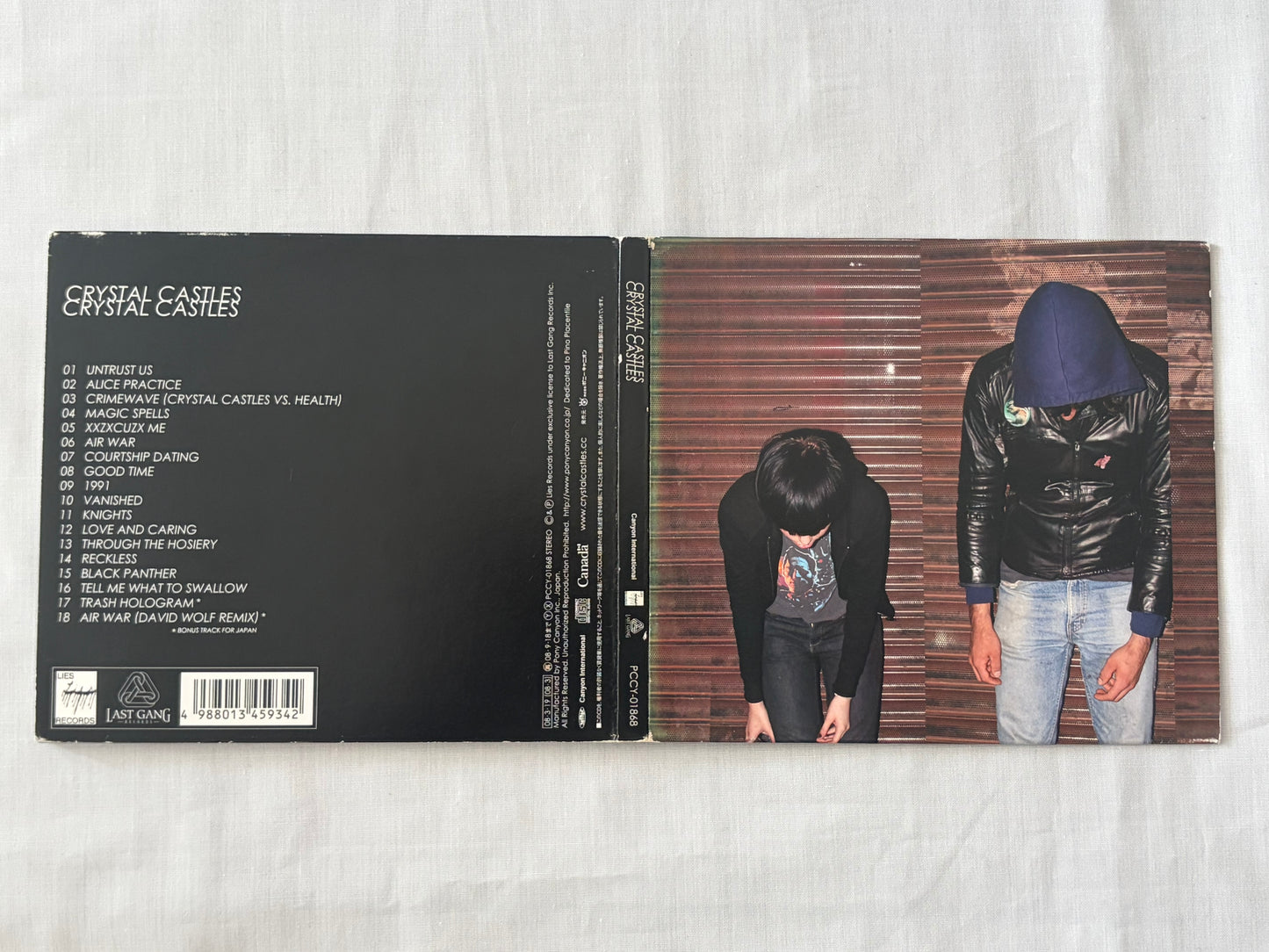 Crystal Castles – Self Titled (Japan Edition, 2008 CD, PCCY-01868, Bonus Tracks, w/ Obi)