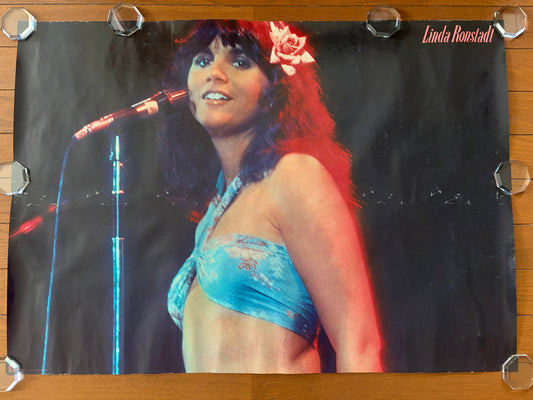 Linda Ronstadt 1977 Original Promo Poster Asylum Records Warner Pioneer A1 Size Vintage Official
