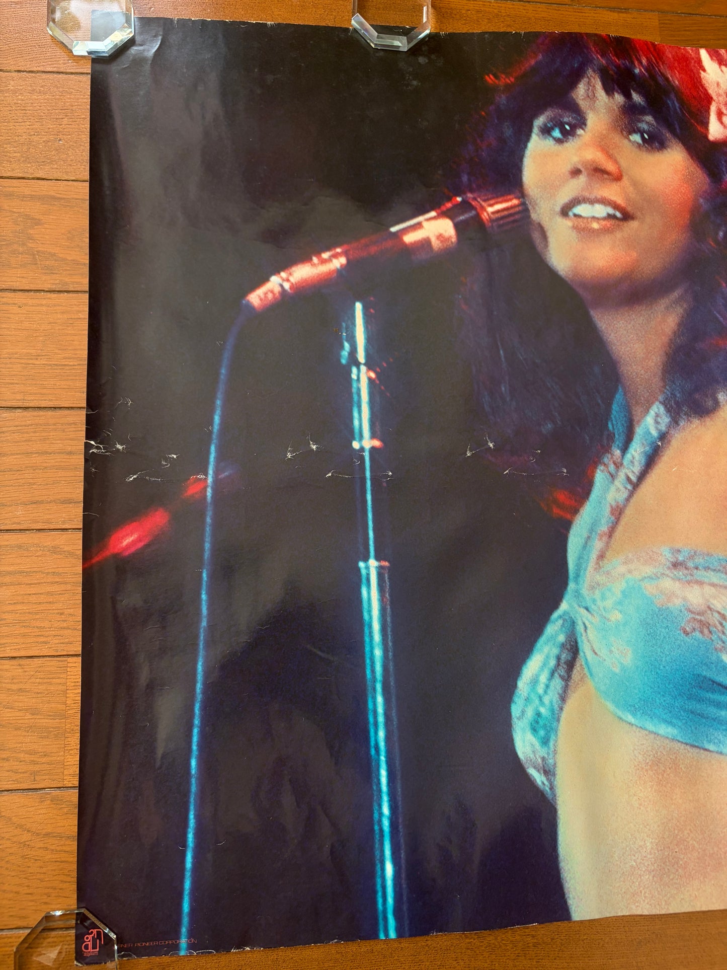 Linda Ronstadt 1977 Original Promo Poster Asylum Records Warner Pioneer A1 Size Vintage Official