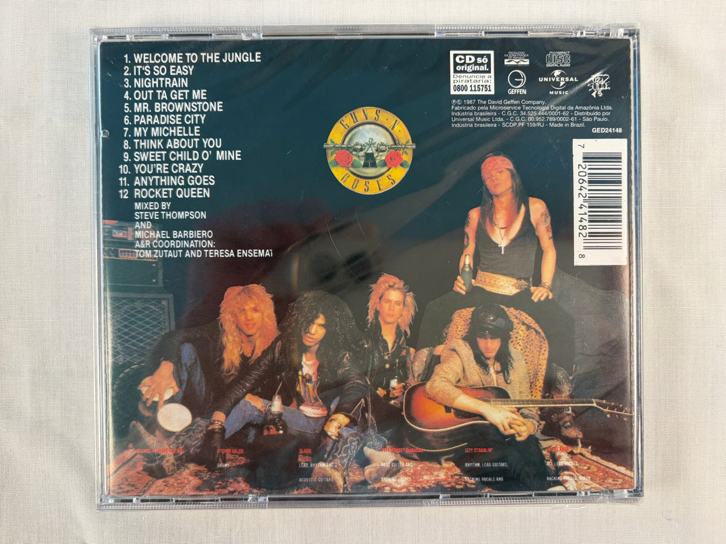 Guns N' Roses – Appetite for Destruction [CD / Brazil Pressing / Original Artwork]