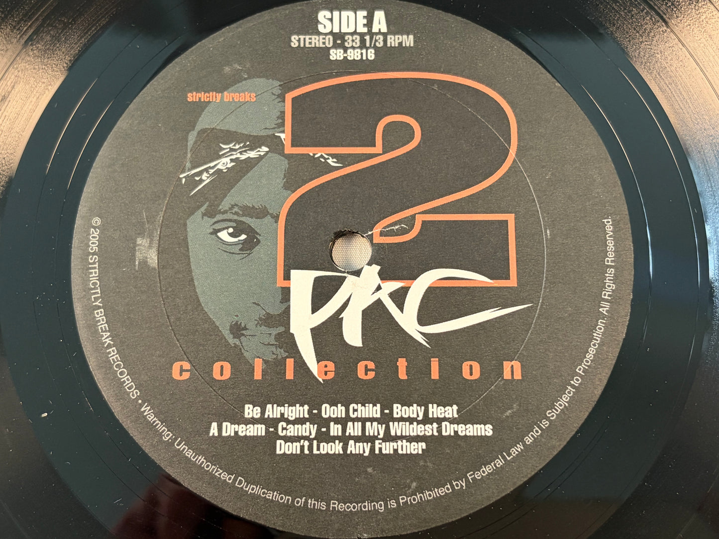 The 2Pac Collection Strictly Breaks 2005 2LP Vinyl DJ Sample Sources Tupac Shakur Funk Soul