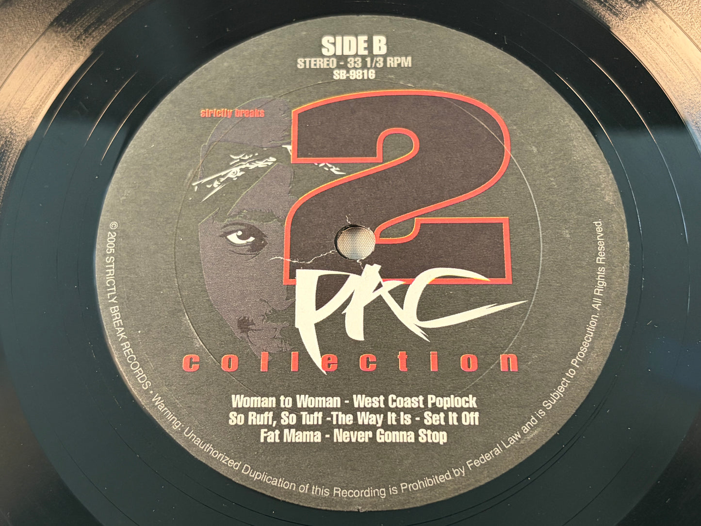 The 2Pac Collection Strictly Breaks 2005 2LP Vinyl DJ Sample Sources Tupac Shakur Funk Soul