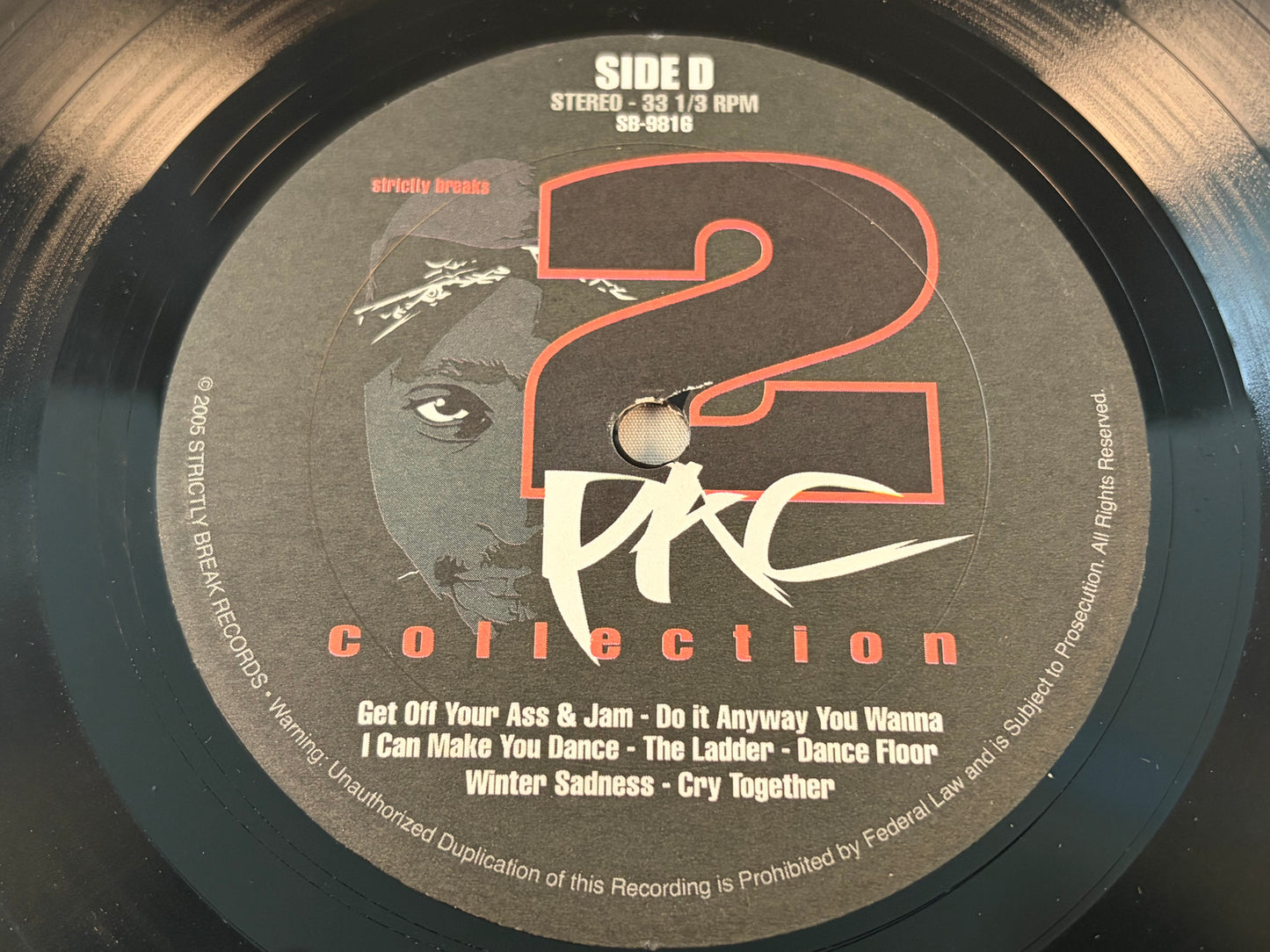The 2Pac Collection Strictly Breaks 2005 2LP Vinyl DJ Sample Sources Tupac Shakur Funk Soul