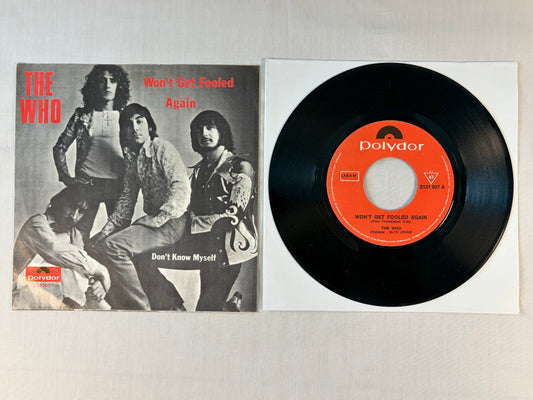 The Who Wont Get Fooled Again Dont Know Myself 7" Vinyl Belgium 1971 Polydor Original Picture Sleeve