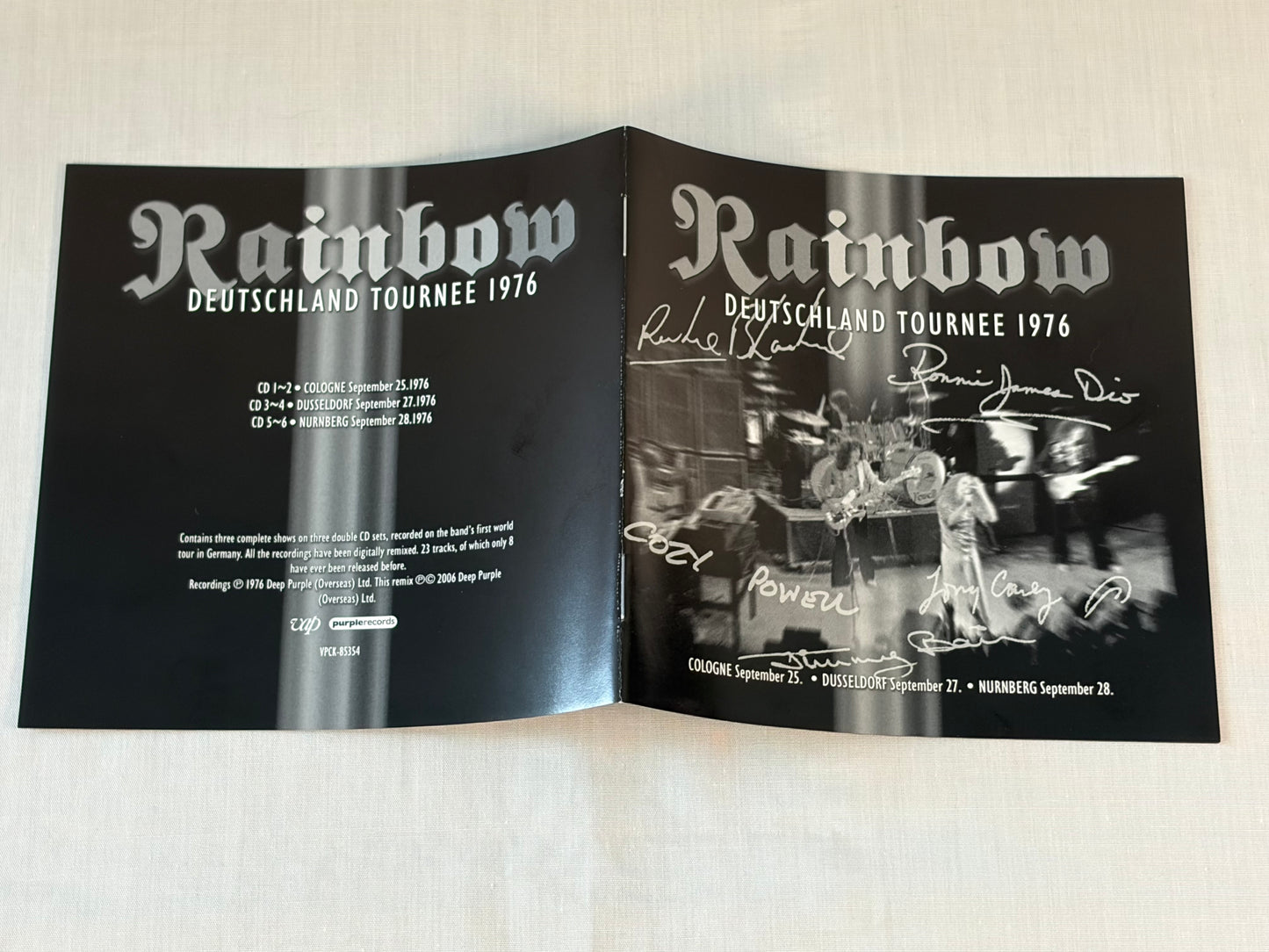 Rainbow Deutschland Tournee 1976 Live in Germany 6CD Box Set w/ OBI Purple Records VPCK 85354