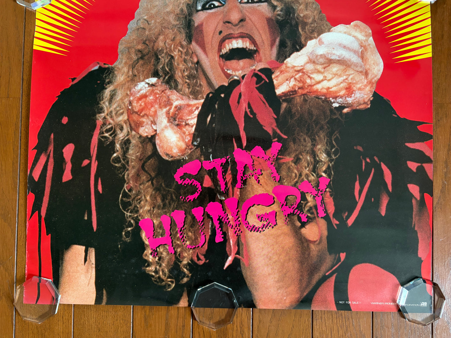 Twisted Sister Stay Hungry 1984 Original Japan Promo Poster B2 Size Not For Sale Warner Pioneer