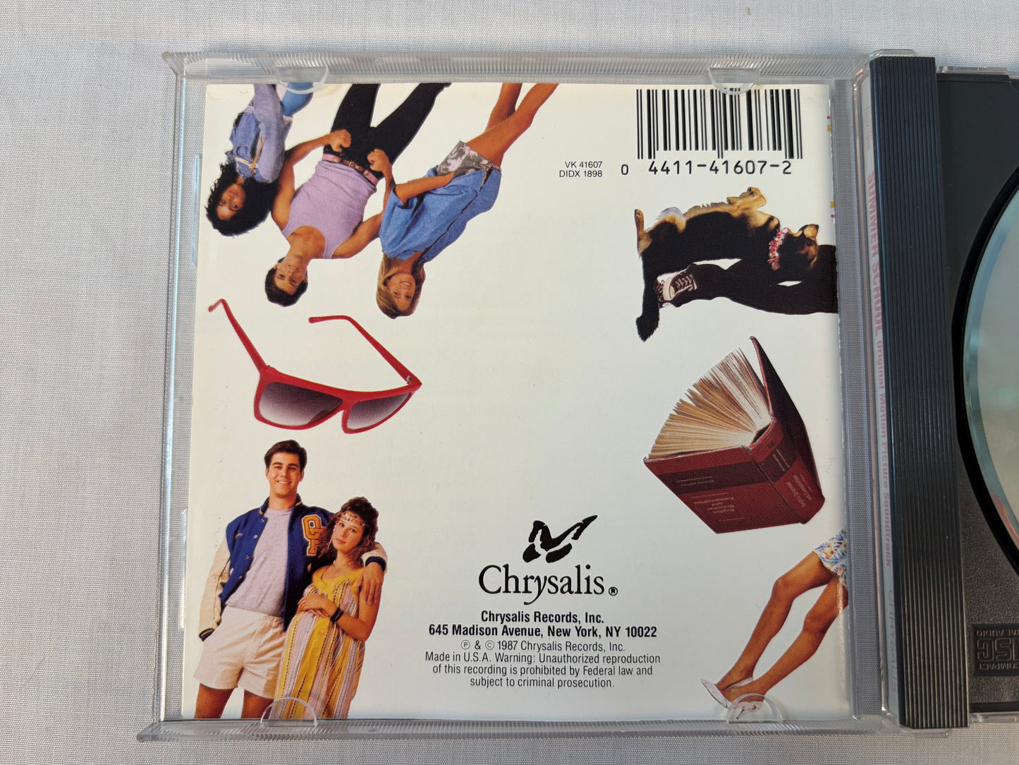 Summer School Original Motion Picture Soundtrack CD 1987 VK 41607 Danny Elfman E.G. Daily