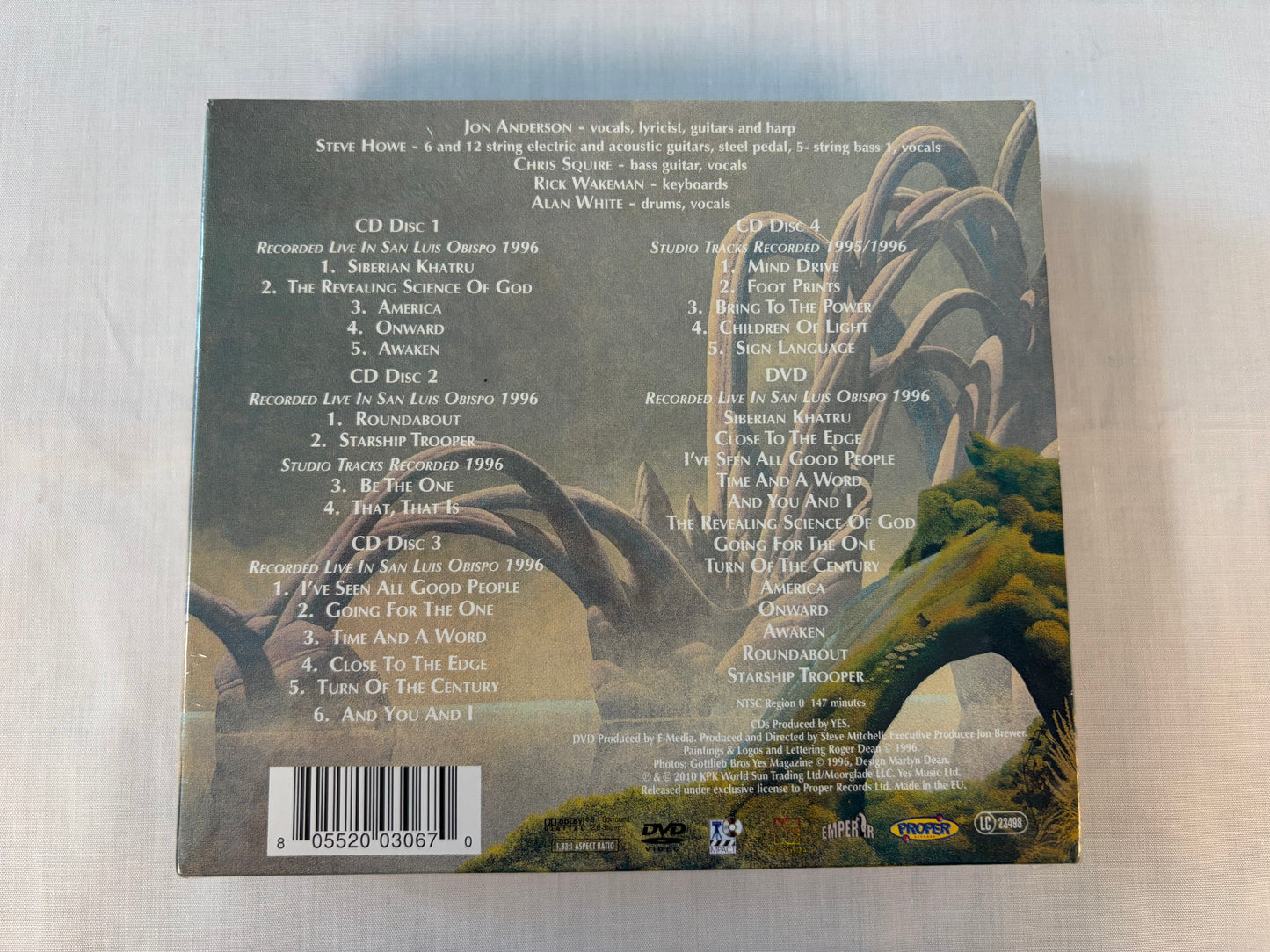 Yes Keys To Ascension 4CD DVD Complete Box Set Japan Sticker Sealed PRPCD067