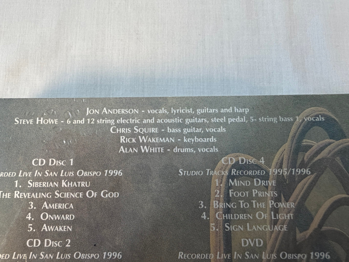 Yes Keys To Ascension 4CD DVD Complete Box Set Japan Sticker Sealed PRPCD067