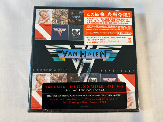 Van Halen The Studio Albums 1978-1984 6CD Limited Box Set Factory Sealed w/ Japan Import Sticker