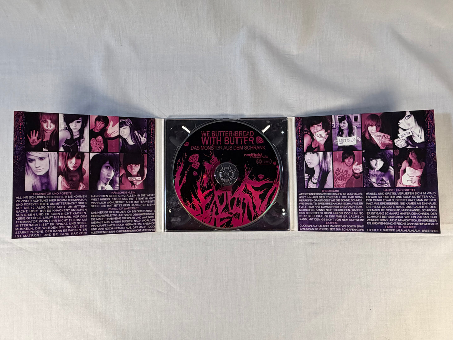 We Butter The Bread With Butter 2 CD Set Redfield Records Digipak Das Monster aus dem Schrank