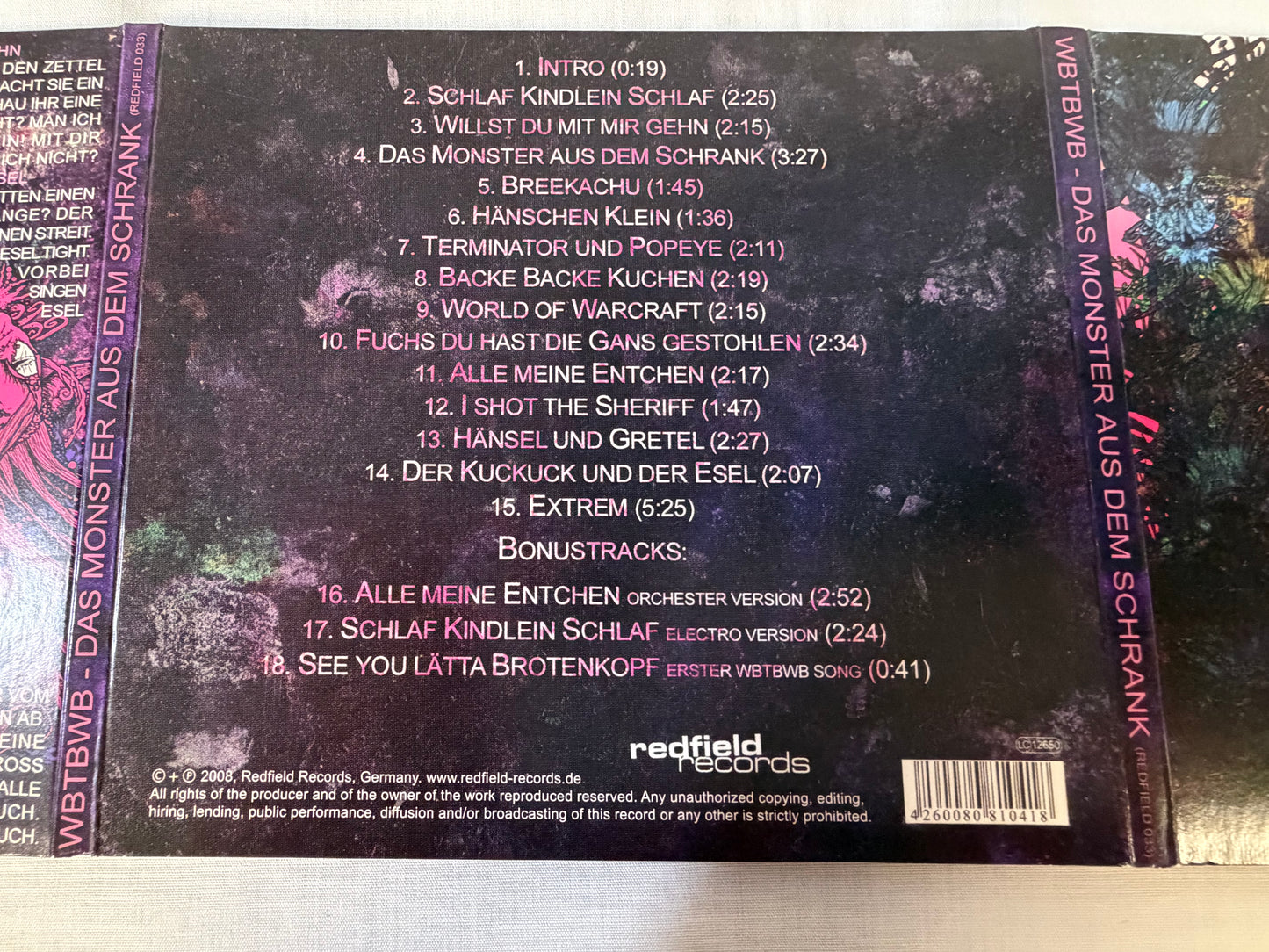 We Butter The Bread With Butter 2 CD Set Redfield Records Digipak Das Monster aus dem Schrank