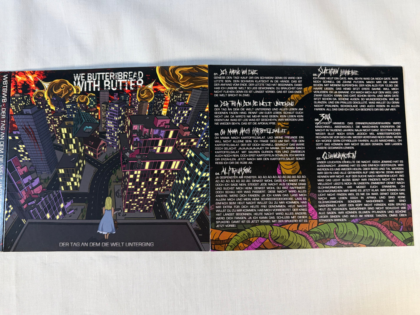 We Butter The Bread With Butter 2 CD Set Redfield Records Digipak Das Monster aus dem Schrank