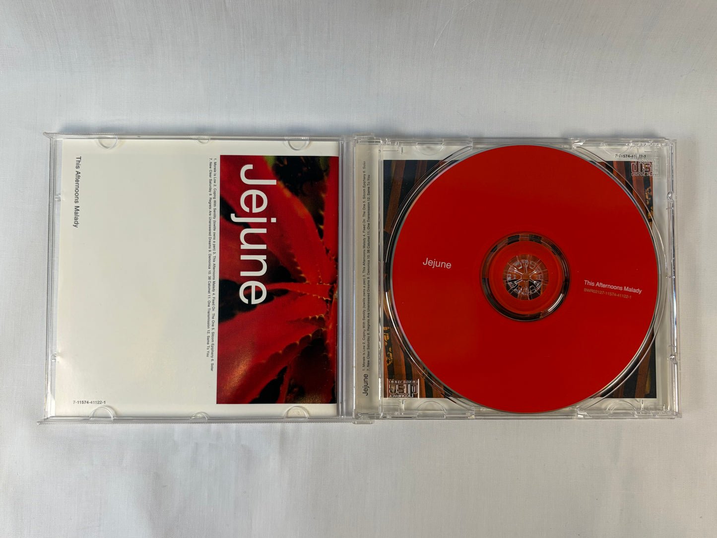 Jejune This Afternoons Malady CD 1998 Original US Pressing Big Wheel Recreation Emo Indie Rock