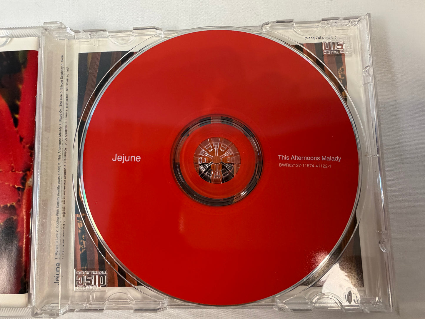 Jejune This Afternoons Malady CD 1998 Original US Pressing Big Wheel Recreation Emo Indie Rock