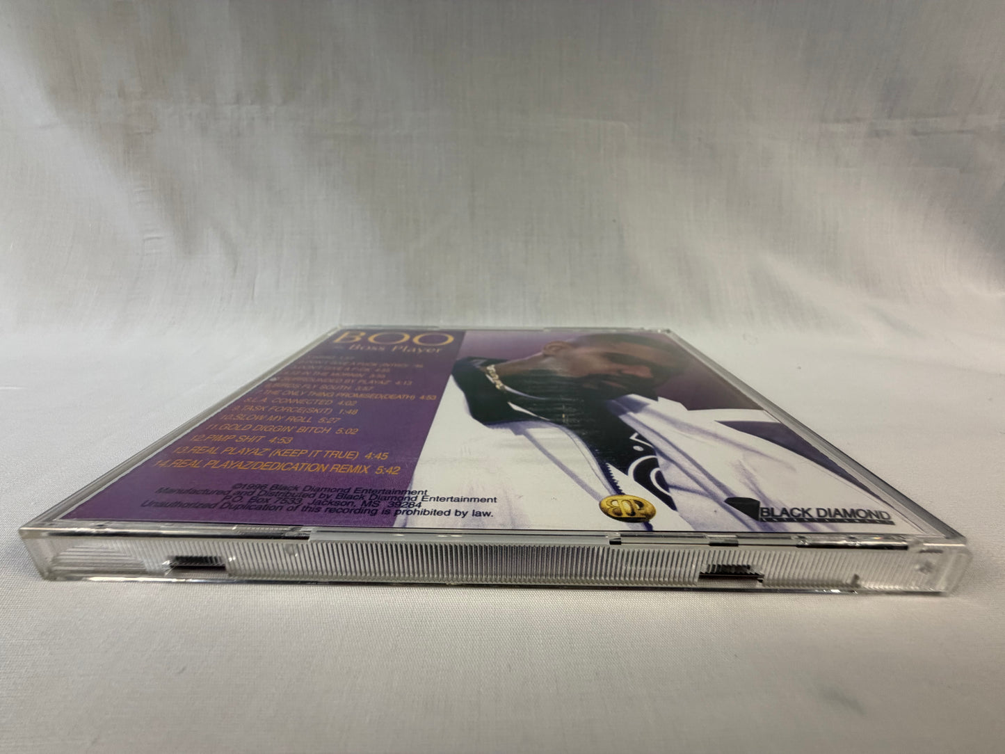 Boo The Boss Player Boss Player 1996 US Original CD BDE 1001 G-Rap Mississippi Black Diamond