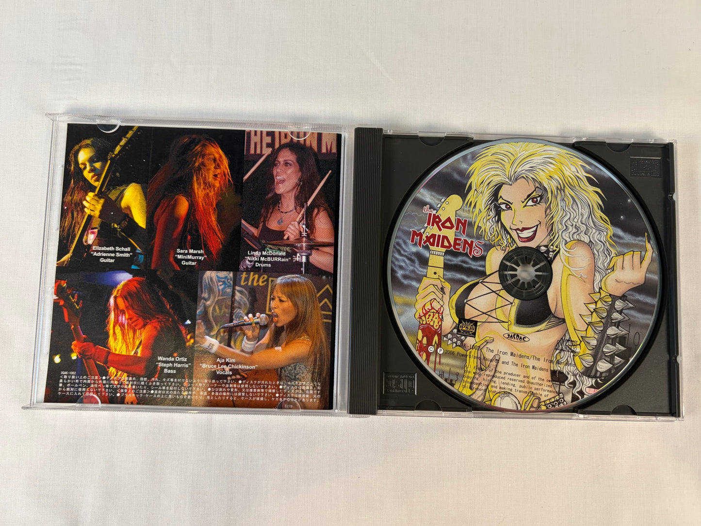 The Iron Maidens Tribute Japan Edition CD w/ OBI Powerslave XQAK-1002 Bonus Tracks Heavy Metal