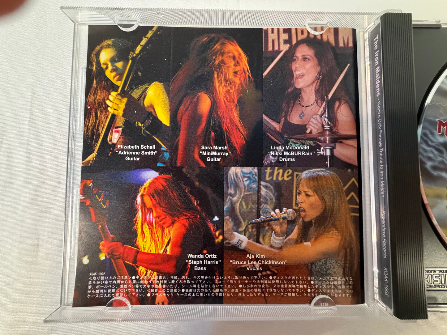 The Iron Maidens Tribute Japan Edition CD w/ OBI Powerslave XQAK-1002 Bonus Tracks Heavy Metal