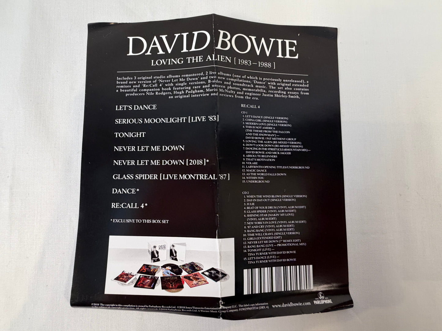 David Bowie Loving the Alien 1983-1988 11CD Deluxe Box Set Parlophone 2018 Remastered Studio Albums
