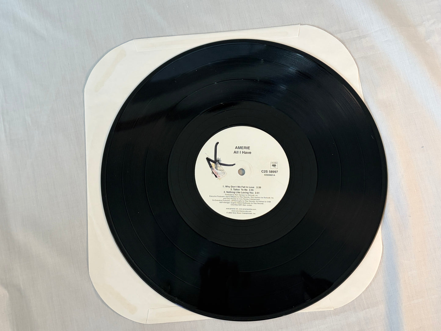 Amerie All I Have US Promo 2LP Vinyl Columbia C2S 58997 Rare RNB 2002