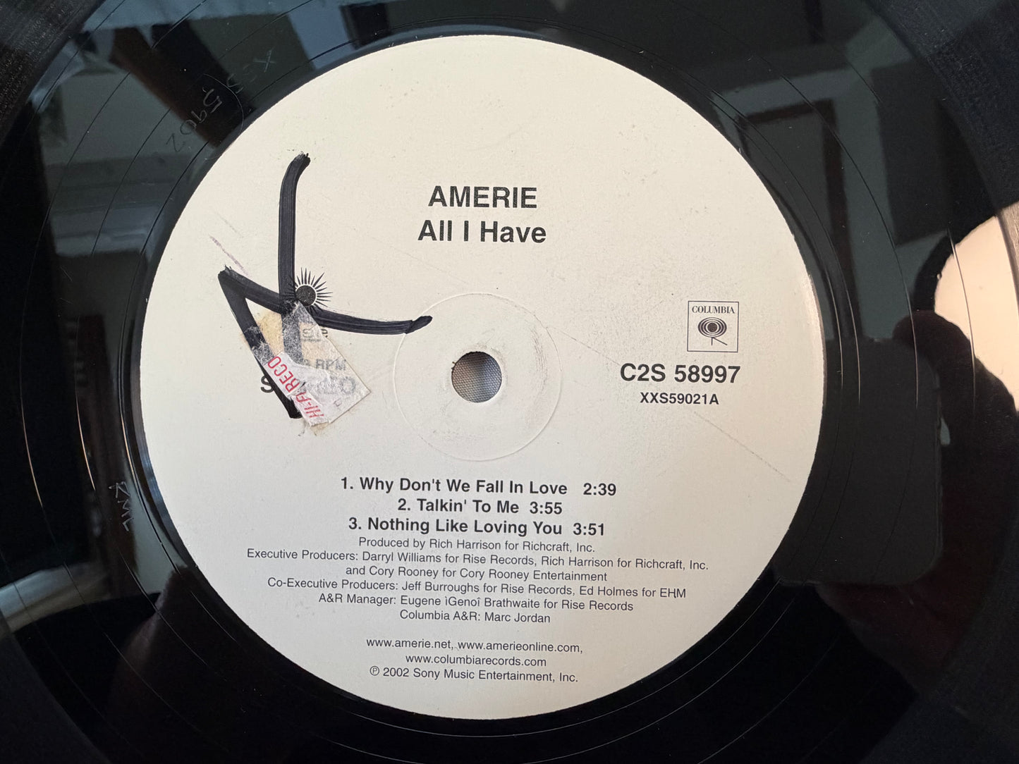Amerie All I Have US Promo 2LP Vinyl Columbia C2S 58997 Rare RNB 2002