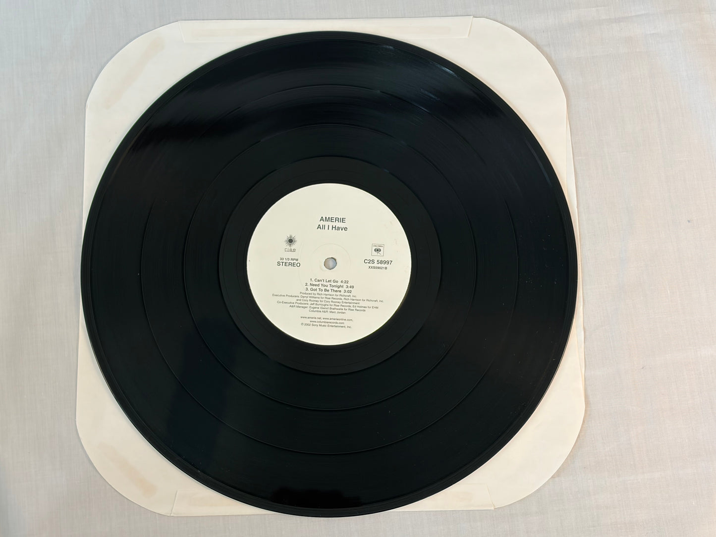Amerie All I Have US Promo 2LP Vinyl Columbia C2S 58997 Rare RNB 2002