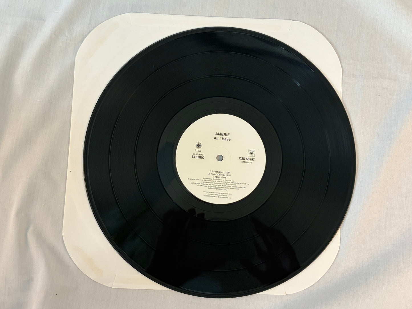 Amerie All I Have US Promo 2LP Vinyl Columbia C2S 58997 Rare RNB 2002