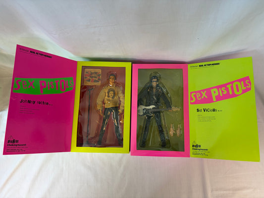 Medicom Toy RAH Sex Pistols Johnny Rotten Sid Vicious 1:6 Figure Set Japan Release