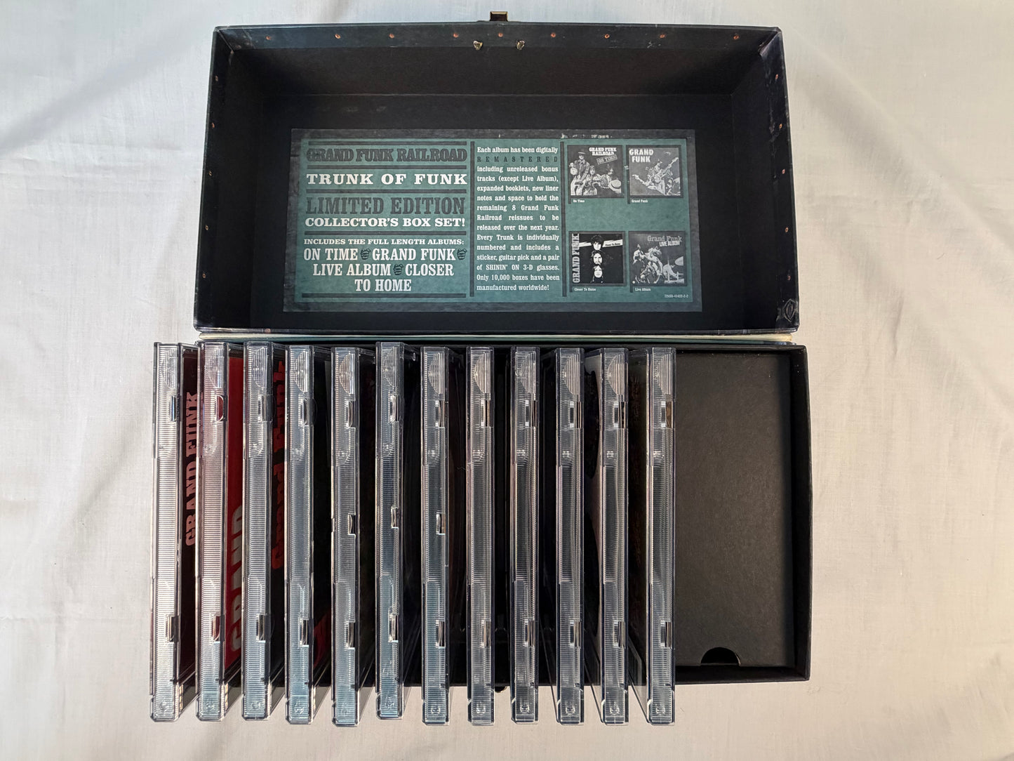 Grand Funk Railroad Trunk of Funk 12CD Complete Limited Box Set Remastered with 3D Glasses Pick