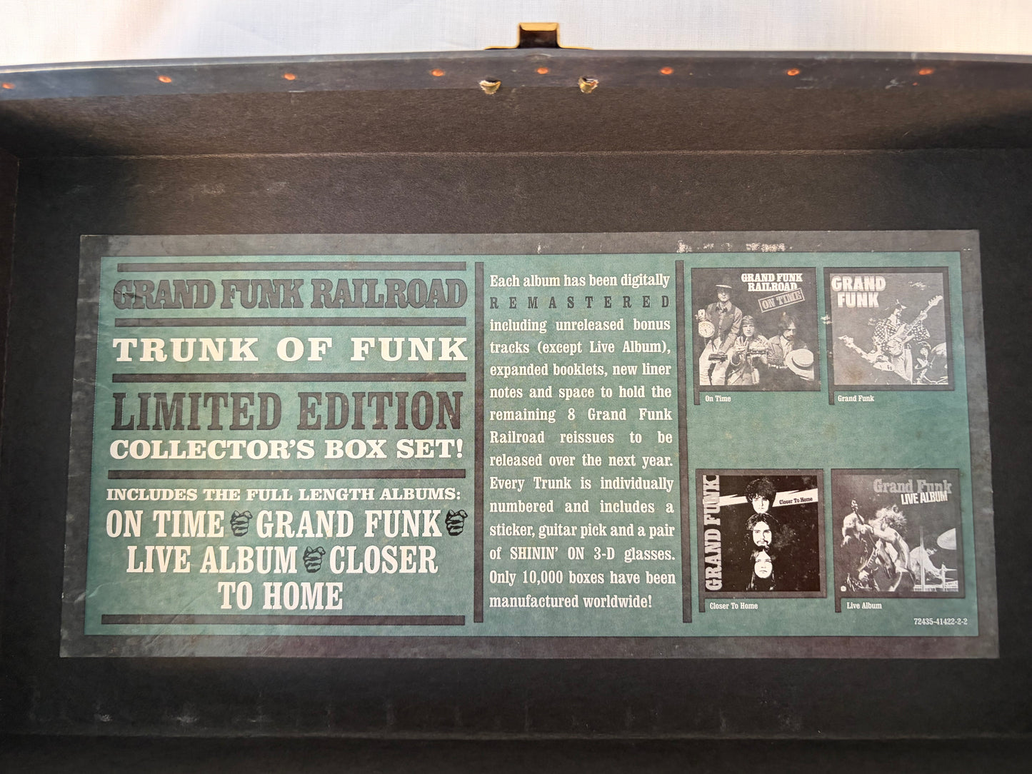 Grand Funk Railroad Trunk of Funk 12CD Complete Limited Box Set Remastered with 3D Glasses Pick