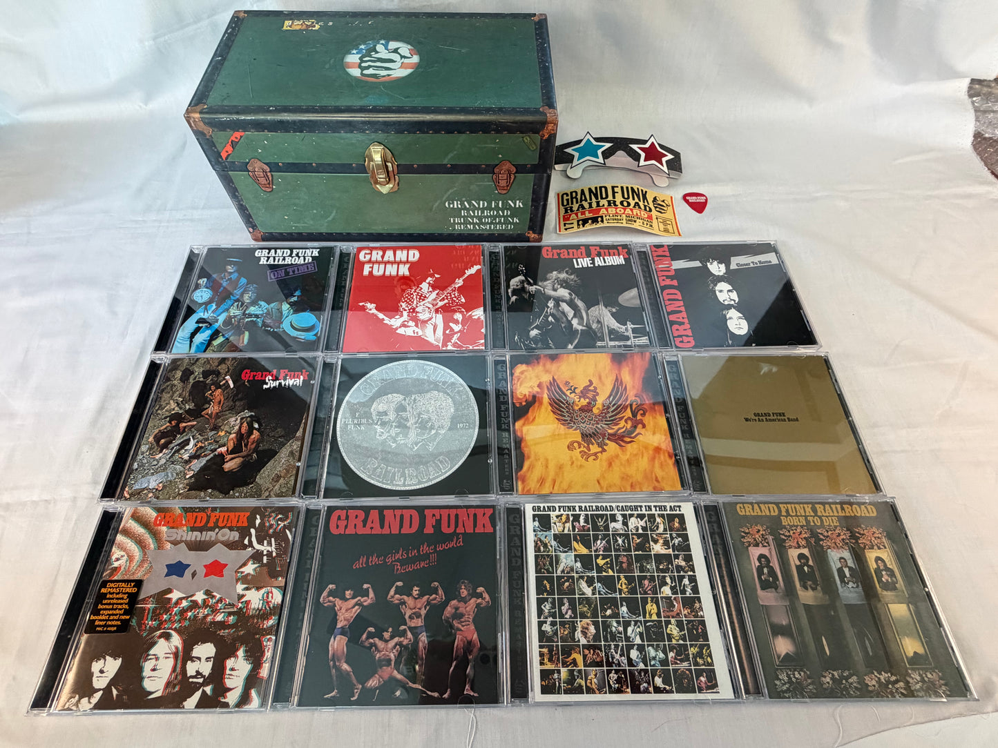 Grand Funk Railroad Trunk of Funk 12CD Complete Limited Box Set Remastered with 3D Glasses Pick