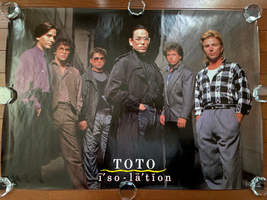 TOTO Isolation 1984 Japan Promo Poster CBS SONY A1 Size Not For Sale Vintage Official Memorabilia